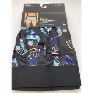 Rue21 Boxer Brief Mens Medium Black With Diamonds And Dollar Signs